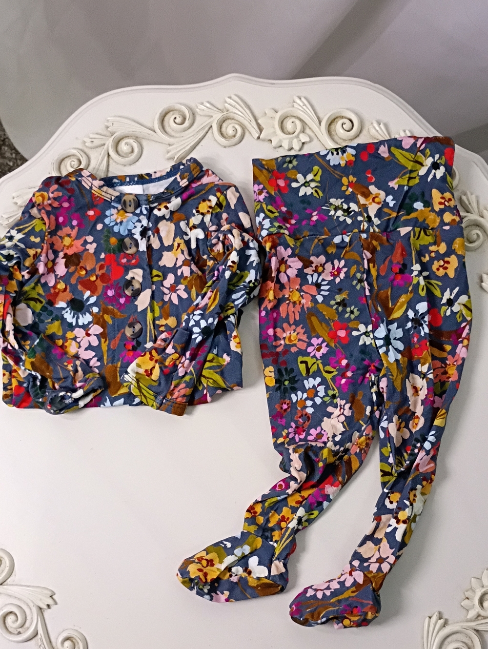 Lou Lou and Company Ruby Floral Top And Bottom Set